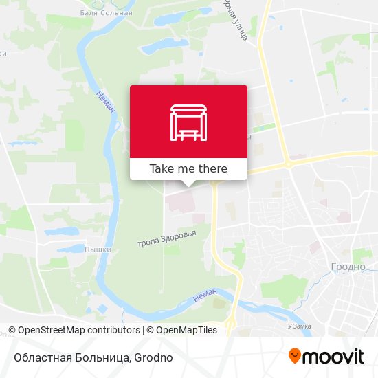 Областная Больница map