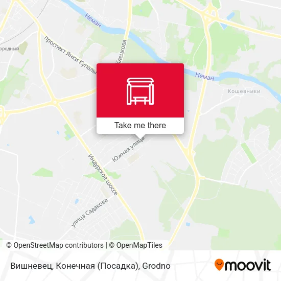 Вишневец, Конечная (Посадка) map