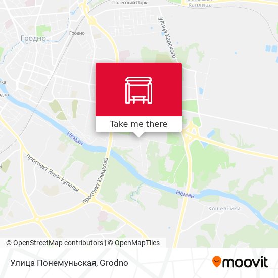 Улица Понемуньская map