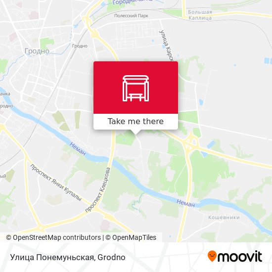 Улица Понемуньская map
