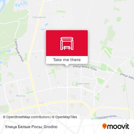 Улица Белые Росы map
