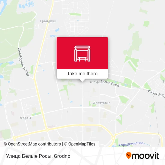 Улица Белые Росы map