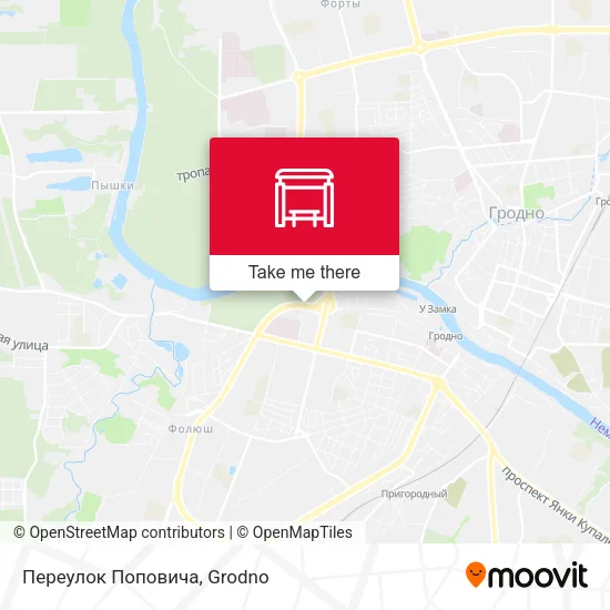 Переулок Поповича map