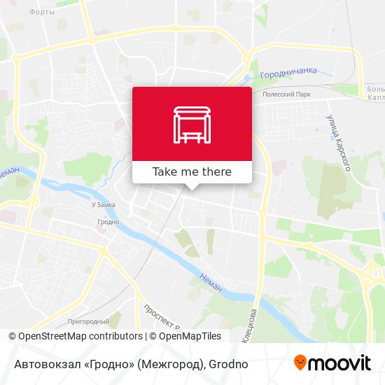 Автовокзал «Гродно» (Межгород) map