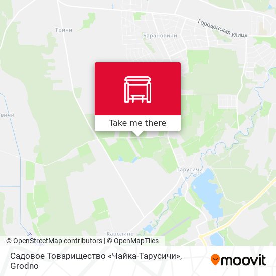 Садовое Товарищество «Чайка-Тарусичи» map