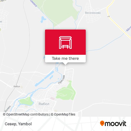 Север map