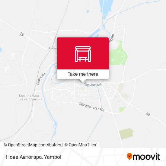 Карта Нова Автогара