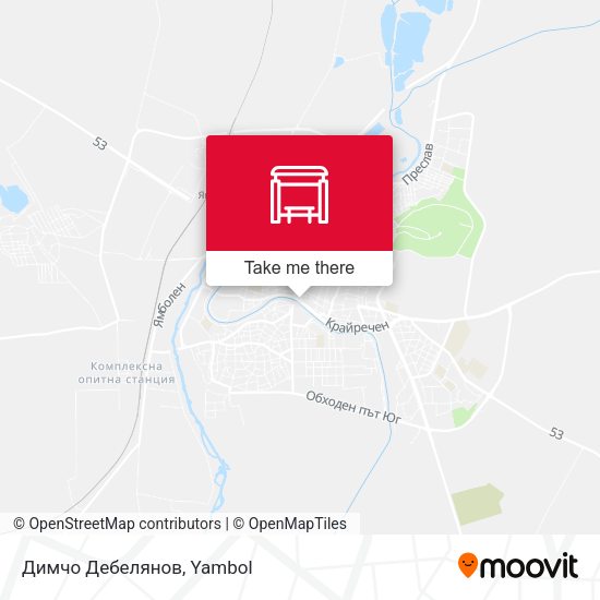 Карта Димчо Дебелянов