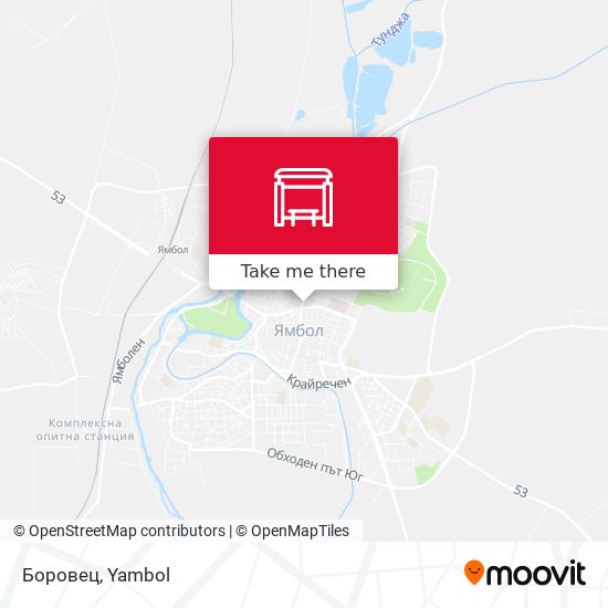 Боровец map
