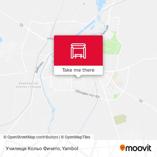 Училище Кольо Фичето map