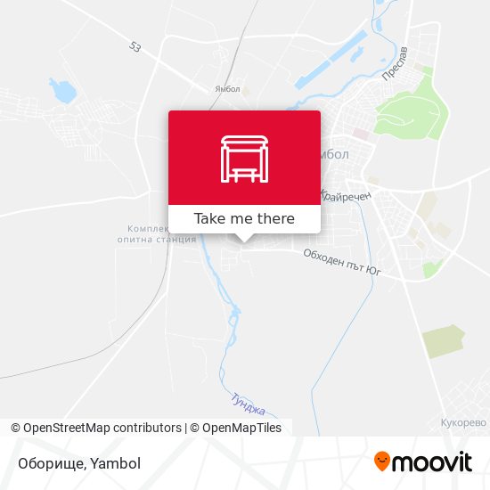 Оборище map