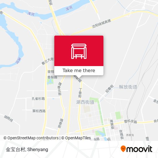 金宝台村 map