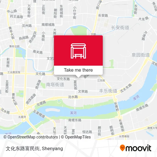 文化东路富民街 map