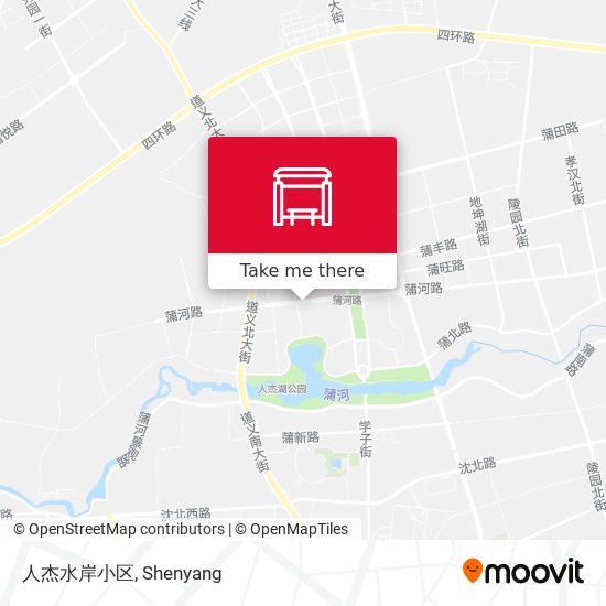 人杰水岸小区 map