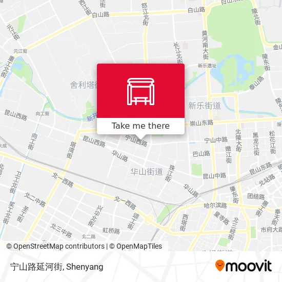 宁山路延河街 map