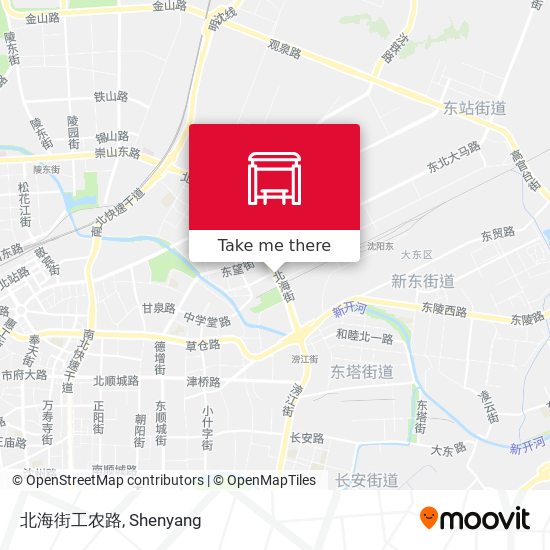 北海街工农路 map