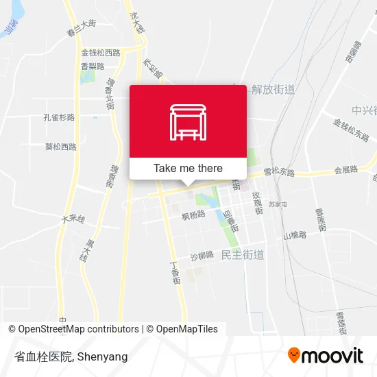 省血栓医院 map