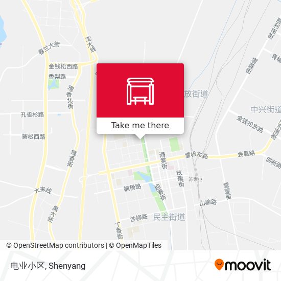 电业小区 map