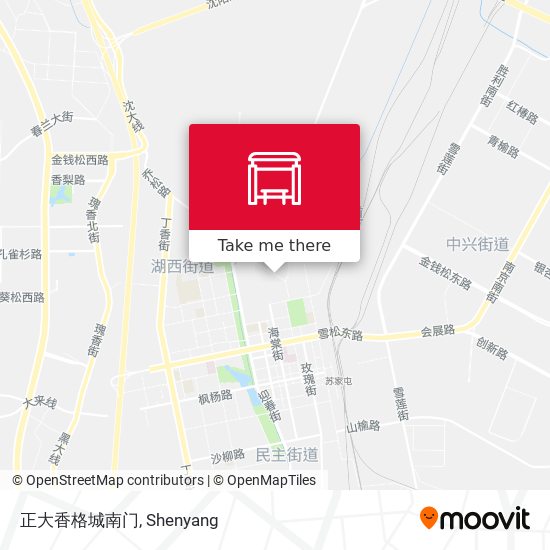 正大香格城南门 map