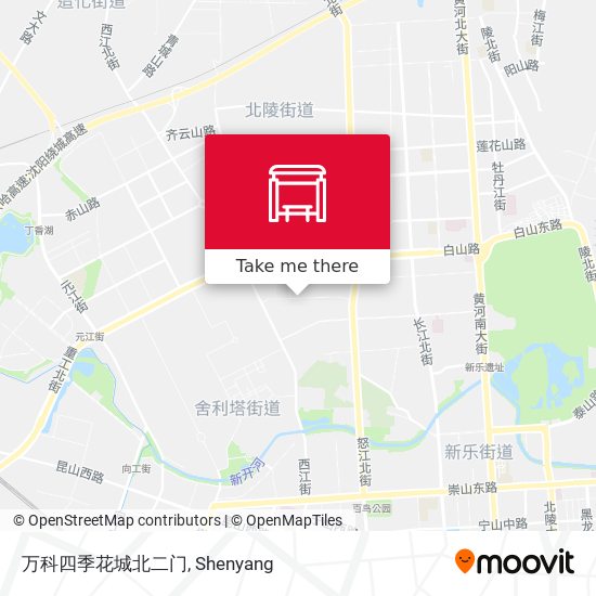 万科四季花城北二门 map