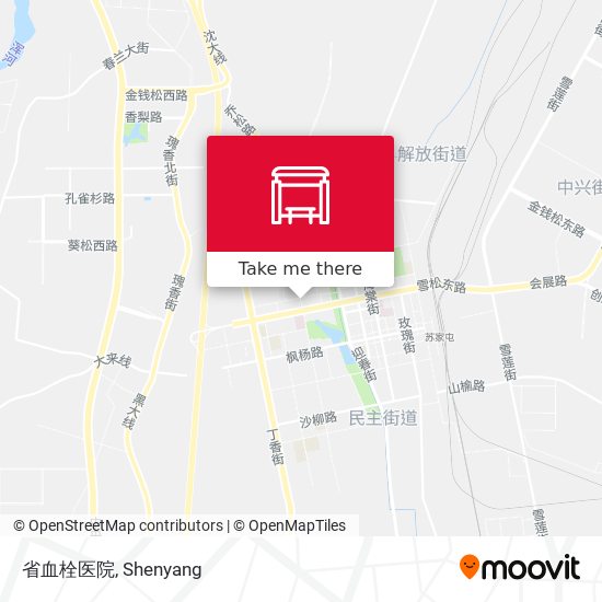省血栓医院 map