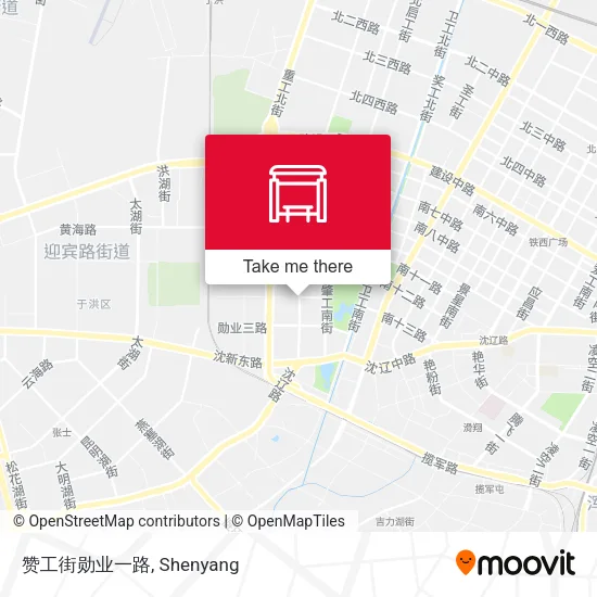 赞工街勋业一路 map