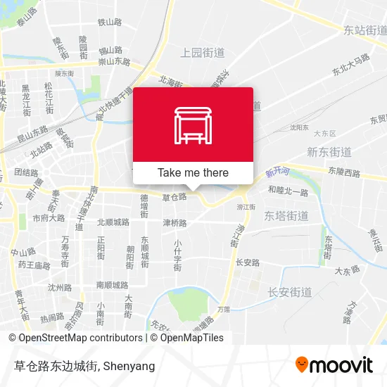 草仓路东边城街 map