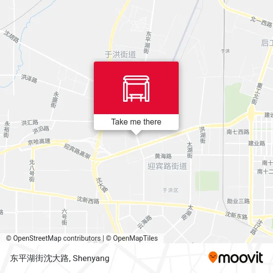 东平湖街沈大路 map