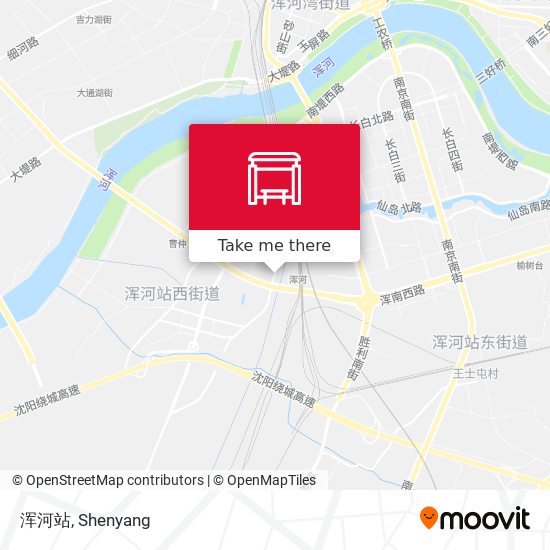 浑河站 map