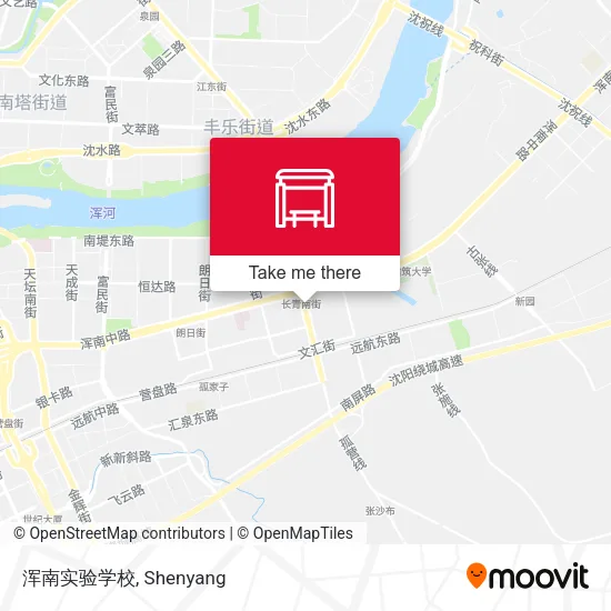浑南实验学校 map
