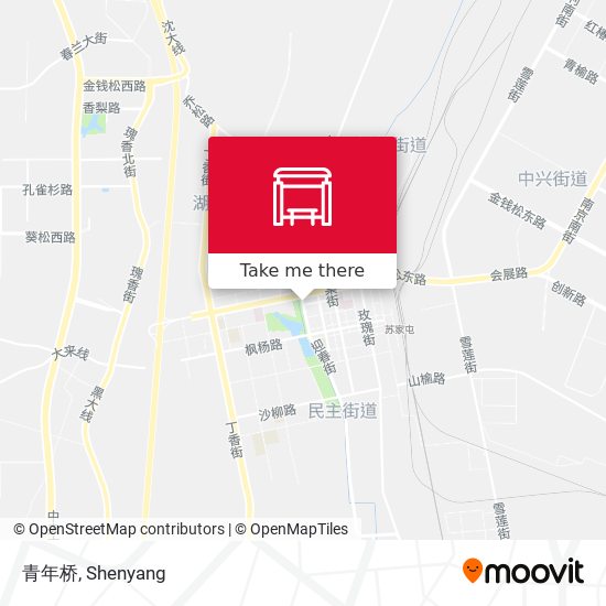 青年桥 map