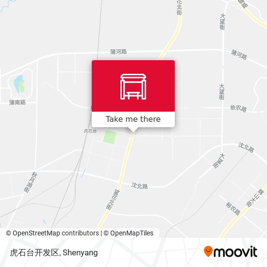 虎石台开发区 map