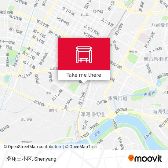 滑翔三小区 map