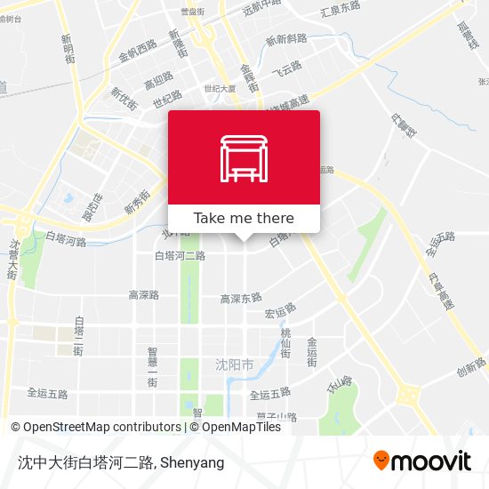 沈中大街白塔河二路 map