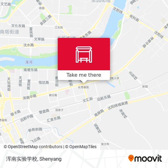浑南实验学校 map