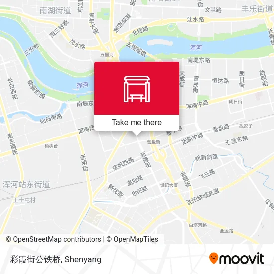 彩霞街公铁桥 map