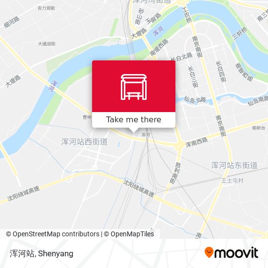 浑河站 map