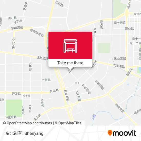 东北制药 map