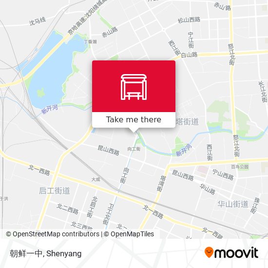 朝鲜一中 map