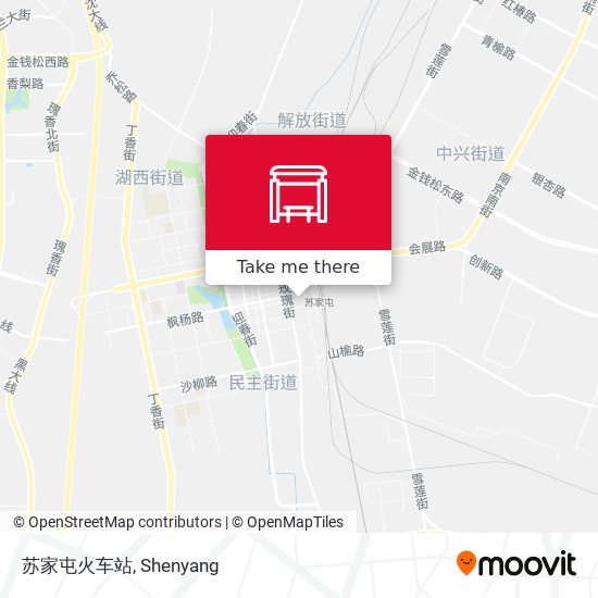 苏家屯火车站 map