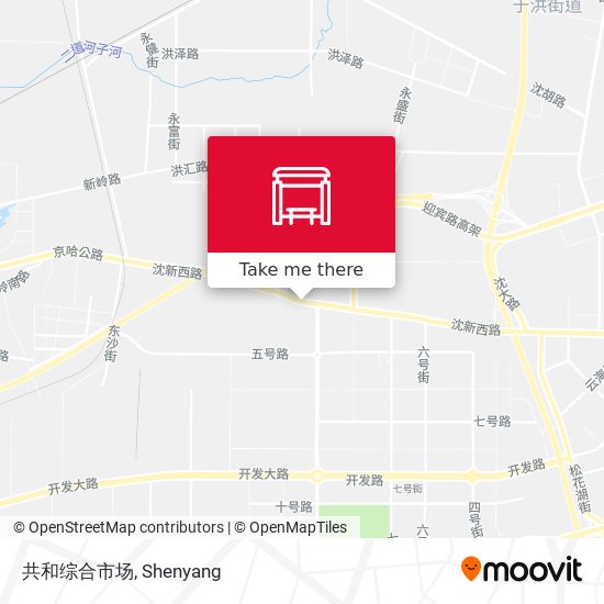 共和综合市场 map