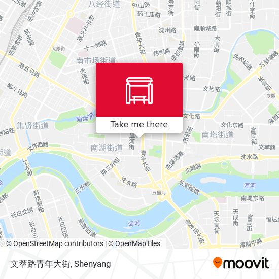 文萃路青年大街 map