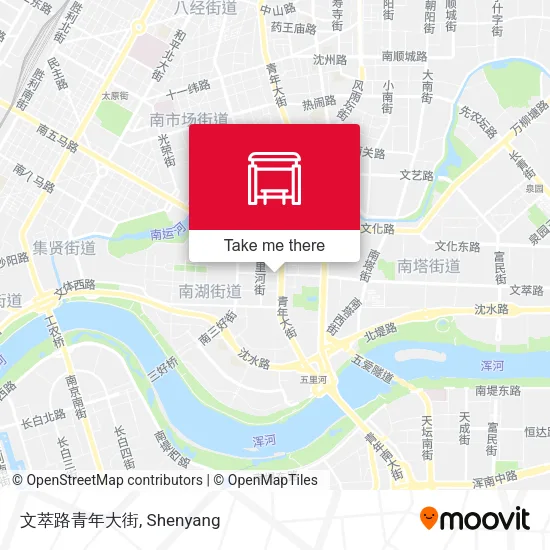 文萃路青年大街 map