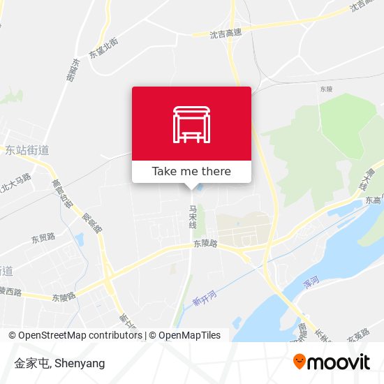 金家屯 map