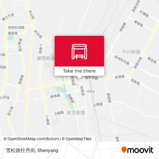 雪松路牡丹街 map