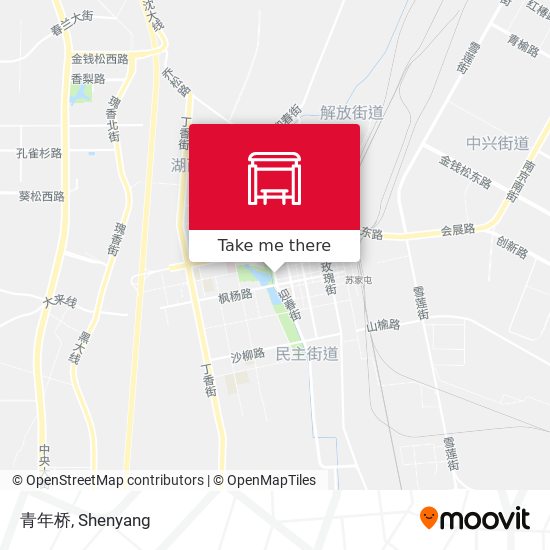 青年桥 map