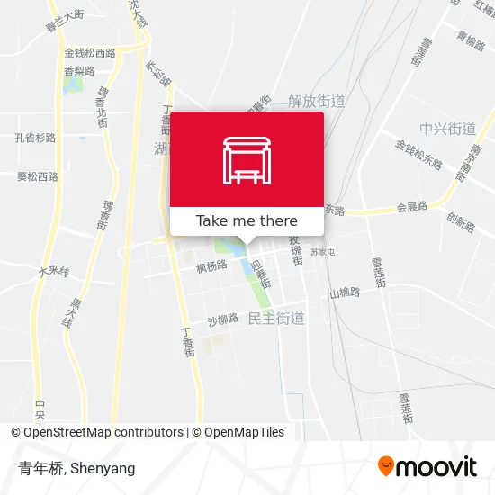 青年桥 map