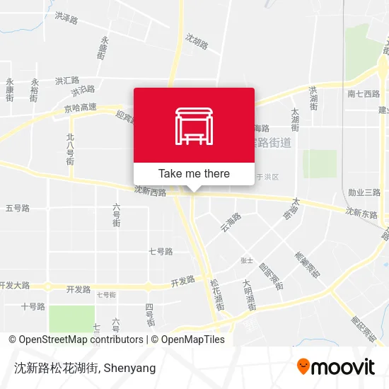 沈新路松花湖街 map