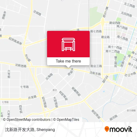 沈新路开发大路 map