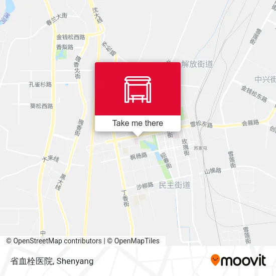 省血栓医院 map